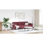 Preview: Sofa Set Weinrot Stoff