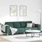 Preview: ARDEBO.de - Sofa Set Dunkelgrün Stoff