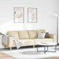 Preview: ARDEBO.de - Sofa Set Creme Stoff