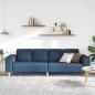 Preview: Sofa Set Blau Stoff