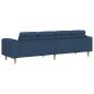 Preview: Sofa Set Blau Stoff