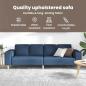 Preview: Sofa Set Blau Stoff