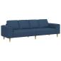 Preview: Sofa Set Blau Stoff