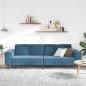 Preview: Sofa Set Blau Samt