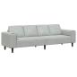 Preview: Sofa Set Hellgrau Samt