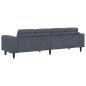 Preview: Sofa Set Dunkelgrau Samt
