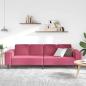 Preview: Sofa Set Weinrot Samt