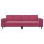 Preview: Sofa Set Weinrot Samt
