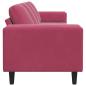 Preview: Sofa Set Weinrot Samt