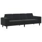Preview: Sofa Set Schwarz Samt