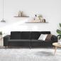 Preview: Sofa Set Schwarz Samt