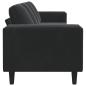 Preview: Sofa Set Schwarz Samt