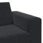 Preview: Sofa Set Schwarz Samt