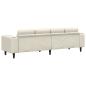 Preview: Sofa Set Creme Samt