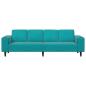 Preview: Sofa Set Türkis Samt