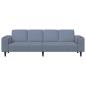 Preview: Stoffsofa mit Kissen Blau 208 cm Cordstoff