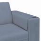 Preview: Stoffsofa mit Kissen Blau 208 cm Cordstoff