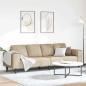 Preview: ARDEBO.de - Sofa Set Hellgrau Faux Wildleder
