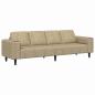 Preview: Sofa Set Hellgrau Faux Wildleder
