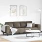 Preview: ARDEBO.de - Sofa Set Dunkelgrau Faux Wildleder