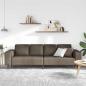 Preview: Sofa Set Dunkelgrau Faux Wildleder