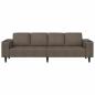 Preview: Sofa Set Dunkelgrau Faux Wildleder