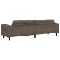 Preview: Sofa Set Dunkelgrau Faux Wildleder