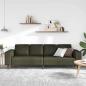 Preview: Sofa Set Armeegrün Faux Wildleder