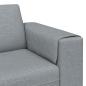 Preview: Sofa Set 3 pcs Hellgrau Stoff