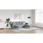 Preview: Sofa Set 3 pcs Hellgrau Stoff