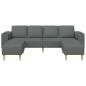 Preview: Sofa Set 3 pcs Dunkelgrau Stoff