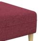 Preview: Sofa Set 3 pcs Weinrot Stoff