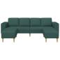 Preview: Sofa Set 3 pcs Dunkelgrün Stoff