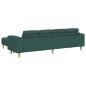 Preview: Sofa Set 3 pcs Dunkelgrün Stoff