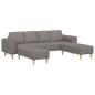 Preview: Sofa Set 3 pcs Taupe Stoff