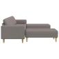 Preview: Sofa Set 3 pcs Taupe Stoff