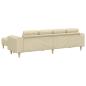 Preview: Sofa Set 3 pcs Creme Stoff