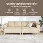 Preview: Sofa Set 3 pcs Creme Stoff