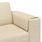 Preview: Sofa Set 3 pcs Creme Stoff