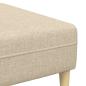 Preview: Sofa Set 3 pcs Creme Stoff