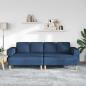Preview: Sofa Set 3 pcs Blau Stoff
