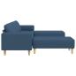 Preview: Sofa Set 3 pcs Blau Stoff