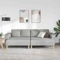 Preview: Sofa Set 3 pcs Wolken-Grau Stoff
