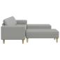 Preview: Sofa Set 3 pcs Wolken-Grau Stoff