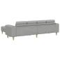 Preview: Sofa Set 3 pcs Wolken-Grau Stoff