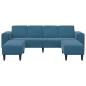 Preview: Sofa Set 3 pcs Blau Samt