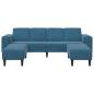Preview: Sofa Set 3 pcs Blau Samt