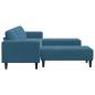 Preview: Sofa Set 3 pcs Blau Samt
