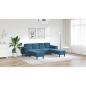 Preview: Sofa Set 3 pcs Blau Samt