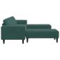Preview: Sofa Set 3 pcs Dunkelgrün Samt